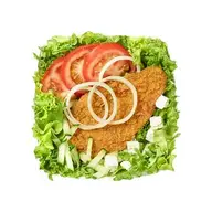 Hesburger Lämmin kanafilesalaatti