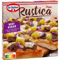 Rustica Dr. Oetker Rustica Beef Kebab pakastepizza 610g