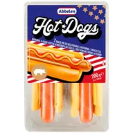 Abbelen Hot dog goudajuustolla vehnäsämpylän sisällä 2 x 100 g
