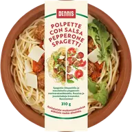 Dennis Polpette con salsa pepperone spagetti 310g
