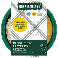 Kokkikartano Mango-chilibroileria riisillä 300g