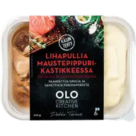 OLO Creative Kitchen lihapullia maustepippurikastikeessa 320g