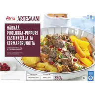 Atria Artesaani härkää puolukka-pippurikastikkeella ja kermaperunoita 350g