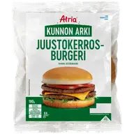 Atria Kunnon arki Juustokerrosburgeri 180g