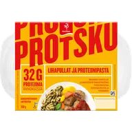 Saarioinen PROTSKU lihapullat ja proteiinipasta 350g