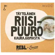 Rebl Eats Täyteläinen Riisipuuro Kaurajuomasta 300g