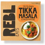 Rebl Eats Täyteläinen tikka masala & raita-kastike 300g
