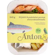 Anton&Anton Kirjolohi & paahdetut perunat sitruunakastikkeella 340g