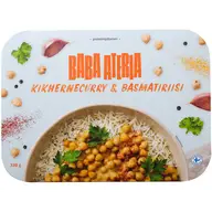 Baba Foods Baba Ateria kikhernecurry & basmatiriisi 330g
