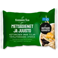 Kinnarin Tila 280g Metsäsienet ja mustaleimasulatejuusto täysjyväkaura-ateria