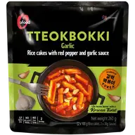 O'Food Ofood Tteokbokki Garlic korealaiset riisikakut chili-valkosipulikastikkeessa 260g pussi